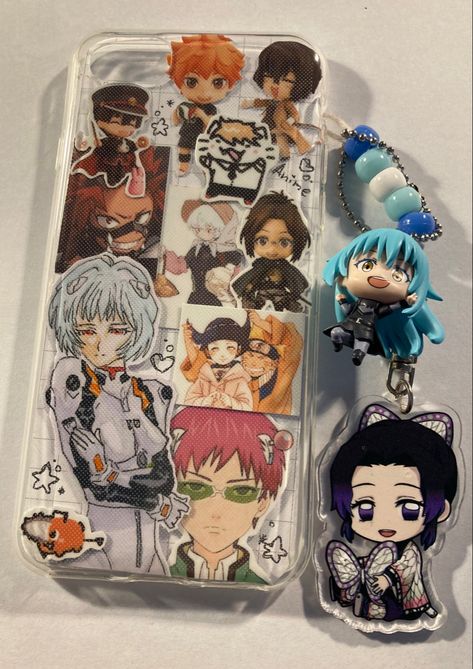 Anime phone case Ipad Cover Stickers, Artsy Phone Cases, Clear Phone Case Design, Diy Phone Case Design, Diy Case, Diy Iphone Case, Kawaii Phone Case, Collage Phone Case, Anime Crafts