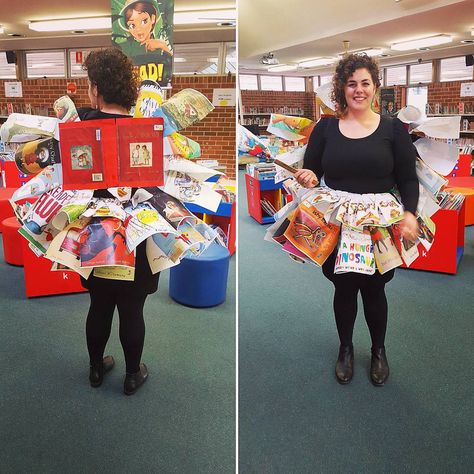 Book Fairy: One of our favorite DIY costumes for Halloween. Your wallet will thank you! Book Fairy Costume, Easy Book Character Costumes, Easy Book Week Costumes, World Book Day Outfits, Storybook Character Costumes, World Book Day Ideas, Book Costumes, Teacher Costumes, World Book Day Costumes