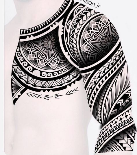 Maori Tattoo Arm, Tato Mandala, Polynesian Tattoo Sleeve, Tato Maori, Geometric Tattoo Sleeve Designs, Band Tattoo Designs, Polynesian Tattoo Designs, Full Sleeve Tattoo Design, Maori Tattoo Designs