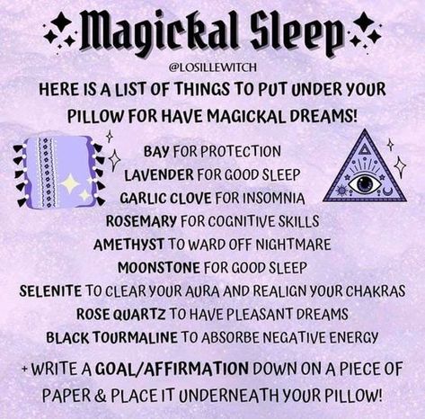 Sleep Spell, Dream Spell, Witchy Business, Beginner Witch, Witch Tips, Witch Spirituality, Magic Spell Book, Grimoire Book, Wiccan Spell Book