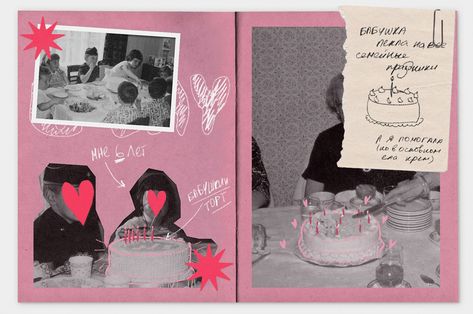 KLOOMBA | VEGAN CAKES VISUAL IDENTITY AS A ZINE :: Behance Photo Zine Layout, Valentine Zine, Zines Aesthetic, Graphic Design Zine, Scrapbook Zine, Digital Journal Design, Zine Design Inspiration, Diary Design Ideas, Aesthetic Zine Ideas