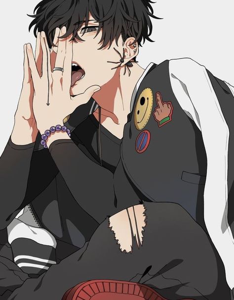 You're a normal kid who joins a gang formed by his childhood friends.… #romance #Romance #amreading #books #wattpad Anime Demon Boy, X Male Reader, Dark Anime Guys, Cool Anime Guys, Anime Boyfriend, 영감을 주는 캐릭터, Anime Drawings Boy, Fanarts Anime