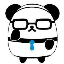 Panda With Glasses, Panda Pfp, Panda Bear, Blue