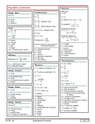 Engineering Formulas, Ap Stats, Formula Sheet, Boyle's Law, Surveying Engineering, Physics Mechanics, Mathematical Logic, Physics Concepts, Learn Physics