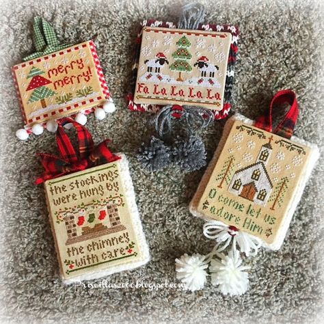 Christmas Ornaments Cross Stitch, Ornaments Cross Stitch, Country Cottage Needleworks, Cross Stitch Magazines, Just Cross Stitch, Cross Stitch Christmas, Winter Cross Stitch, Cross Stitch Christmas Ornaments, Cross Stitch Finishing