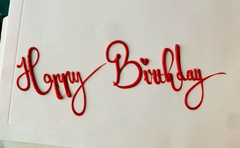 Cake Fonts Letters, Happy Birthday Handwriting, Happy Birthday Writing Style, Cake Letters, Happy Birthday Writing, Happy Birthday Words, Cake Lettering, Cake Writing, Writing Fonts