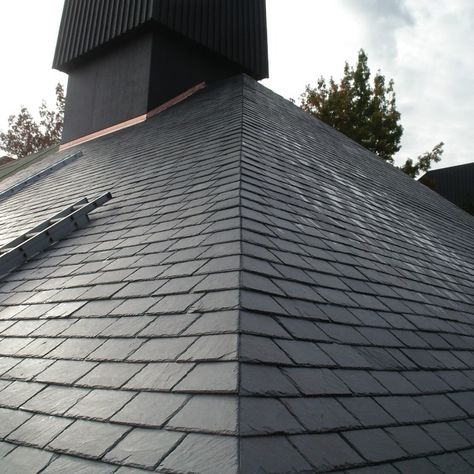 Natural Black Slate Roof Tile On Shingle - Buy Black Roof Slate,Black Slate Roof On Shingle,Slate Roof Shingle Product on Alibaba.com Slate Roof House, Slate Roof Shingles, Roof Shingle, Stone Veneer Wall, Slate Roof Tiles, Roofing Shingles, Roof Restoration, Black Roof, Slate Wall