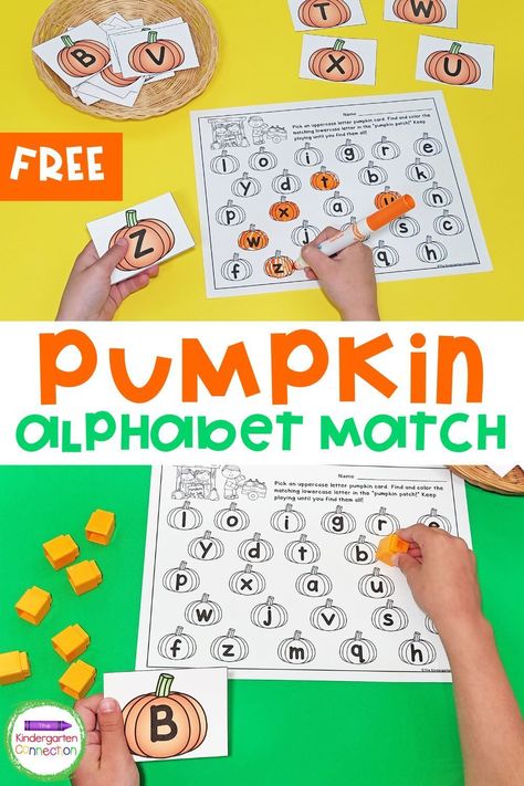 Fall Alphabet Activities Kindergarten, Fall Learning Centers Preschool, November Literacy Activities, Fall Cvc Word Activities, Fall Word Work Kindergarten, Pumpkin Labeling Kindergarten, Pumpkin Center Activities, Pumpkins Theme Preschool, Pumpkin Anchor Chart Kindergarten