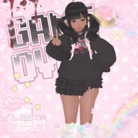 Follow me on instagram Ushi.vuu to see more of my looks! #imvu #imvuphotography #imvuavatar Imvu Head Ideas, Imvu Pfp, Black Kawaii, Kawaii Girl, Follow Me On Instagram, Pretty Outfits, See More, Follow Me, Photography