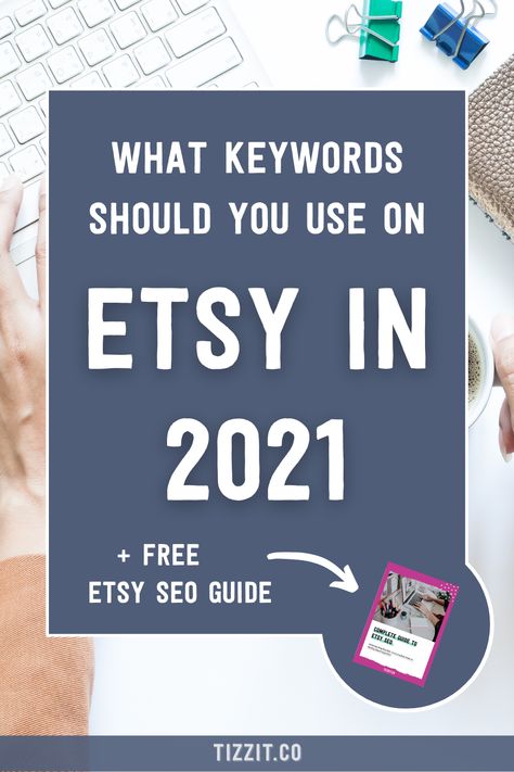 What keywords should you use on Etsy in 2021 + free Etsy SEO guide Increase Etsy Sales, Social Media Management Services, Seo Guide, Etsy Marketing, Instagram Algorithm, Etsy Success, Etsy Seo, Success Tips, Etsy Business