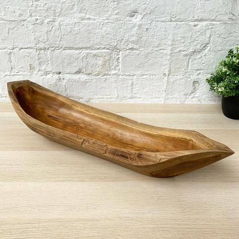 Boat Bowl, Hand Carved Teak, Star Bowl, Nut Bowl, Wood Boats, Snack Bowls, Decorative Bowl, Food Bowl, Natural Brown