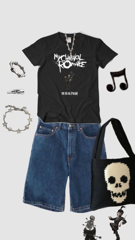 #outfit#schoolfitinspo#MCr#mychemicalromance Mcr Outfit Ideas, Mcr Inspired Outfits, Mcr Outfits, Transmasc Outfits, Trans Outfit, Slay Outfits, Cold Fits, Black Parade, Cool Fits