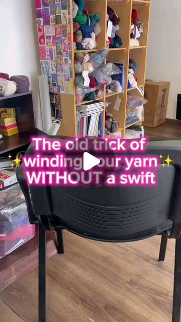 malabrigo on Instagram: "No swift? No problem! Ever tried winding yarn with a chair? Some prefer using arms or legs... which is your old-trick winding method? We're all ears! 🪑" Yarn Swift Diy How To Make, Winding Yarn, Yarn Diy, Swift, Weaving, Old Things, Textiles, Yarn, Embroidery