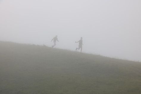 #pictureinspo #aesthetic #fog #running Running Free Aesthetic, Forgot Aesthetic, On The Run Aesthetic, The View Between Villages, Aesthetic Fog, Runaway Aesthetic, Growing Sideways, Haze Aesthetic, Fog Aesthetic