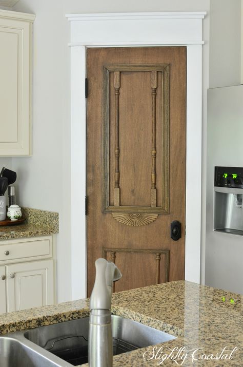 DIY “Antique” Pantry Door - Adams and Elm Home Pantry Door Diy, Doors For Pantry, Antique Pantry Door, Mint Door, Rustic Pantry Door, Antique Pantry, Craftsman Frames, Rustic Pantry, Easy Painting Projects