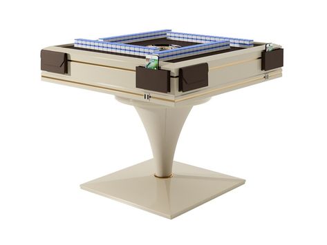 Mahjong table Luxury Game Room, Ancient Tiles, Mahjong Table, Game Room Tables, Mahjong Tiles, Foosball Table, Steel Detail, Game Table, Entertainment Furniture