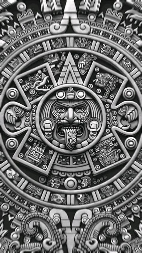 Aztec Artwork, Egypt Concept Art, Mexican Art Tattoos, Maya Art, Mayan Art, Aztec Tattoo, Live Screen Wallpaper, Aztec Art, Ancient Sculpture