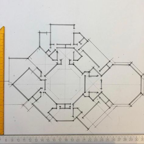 Octagonal Plans Architecture, Geometric Forms Design Architecture, Hexagon Facade Architecture, Architecture Shapes Concept, Fractal Geometry Architecture, Organic Architecture Plan, Organic Plans Architecture, Octagon Architecture, Hexagon Architecture