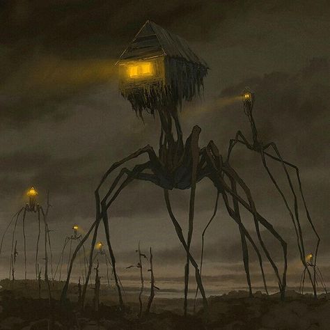 Russian artist Alex Andreev creates surreal illustrations that are nightmarish and cinematic and will leave you shocked and awed Scp Scary Art, Surrealism Creepy, Baba Jaga, Cosmic Horror, 다크 판타지, Monster Concept Art, Scary Art, Creepy Art, Monster Design