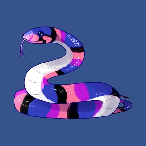 Gender Fluid Art, Gender Fluid Wallpaper, Genderfluid Wallpaper, Lgbtq Art, Genderfluid Pride, Snake Wallpaper, Snake Drawing, Bisexual Flag, Lgbtq Funny