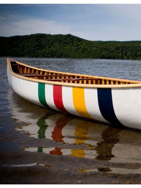 Hudson Bay Blanket, River Retreat, Hudson Bay Company, Canoe Camping, Canoe Paddle, Camp Style, Lake Living, Hudson Bay, Lake Cottage