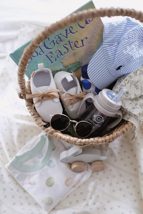 Infant Boy Easter Basket Ideas, Easter Basket Ideas For Baby Boy, 4 Month Old Easter Basket Ideas, Easter Basket For Baby Boy, Easter Basket Toddler Boy, Baby Boy Easter Basket, Boy Easter Basket, Newborn Easter Basket, Boy And Bird