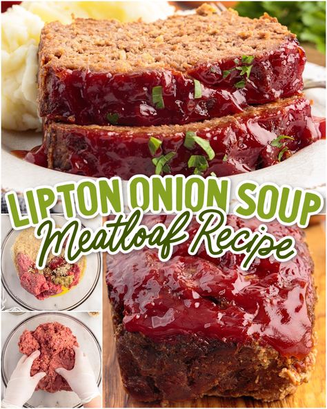 Meatloaf Recipes With Onion Soup Mix Stove Top Stuffing, Meatloaf With French Onion Soup, Meatloaf With Onion Soup Mix Lipton, Onion Soup Mix Meatloaf, Lipton Onion Soup Meatloaf Recipe, Onion Soup Meatloaf Recipe, Lipton Onion Soup Meatloaf, Juicy Meatloaf, Tasty Meatloaf Recipe