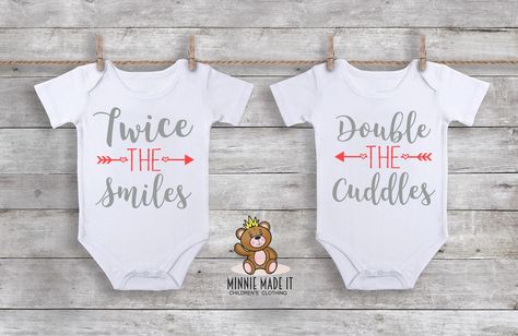 Ideas For Shirts, Twins Onesies, Baby Outfits For Boys, Baby Going Home Outfit, Twin Baby Clothes, Twin Onesies, Twin Baby Gifts, Twin Baby Boys, Outfits For Boys