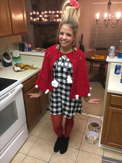 Whooville Outfits Ideas Diy, Easy Cindy Lou Who Costume, Cindy Loo Who Costume Diy, Adult Cindy Lou Who Costume, Diy Cindy Lou Who Costume Adult, Cindy Lou Who Costume Diy Women, Cindy Loo Who Costume, Whoville Outfits, Diy Cindy Lou Who Costume