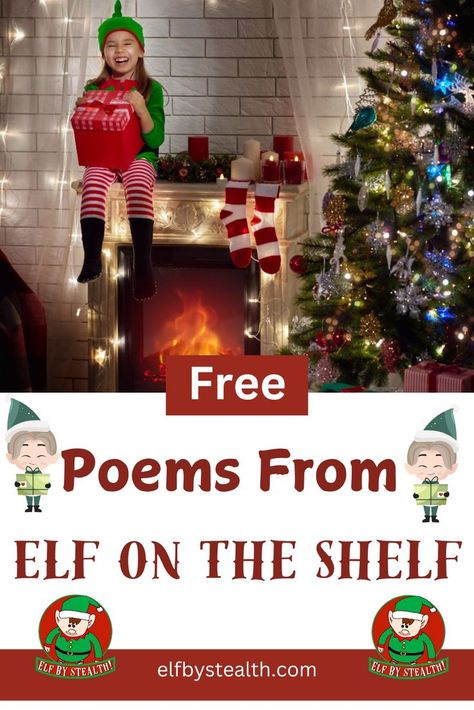 Free poems from Elf on the shelf - by Elf By Stealth. Types Of Elves, Free Poems, Christmas Ideas To Make, Christmas Elf Ideas, Elf Names, Poems For Kids, Kids Poems, Festive Food, Christmas Memories