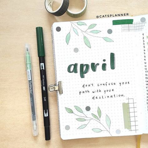 Bullet Journal Tools, Bullet Journal Cover Page Ideas, Journal Cover Page Ideas, Monthly Bullet Journal, Bullet Journal Page Ideas, Cover Page Ideas, Journal Page Ideas, Journal Cover Page, April Bullet Journal