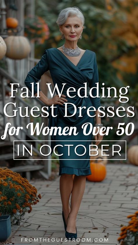 Formal Dress For A Wedding, Wedding Fall Outfits For Guest, Country Wedding Mother Of Groom Dresses, Dress For Outdoor Wedding Guest, Dress Over 50 Over 50 Style, Casual Mother Of The Groom Dresses Fall, Botanical Garden Wedding Guest Outfit, Elderly Wedding Guest Outfit, Wedding Breakfast Outfit