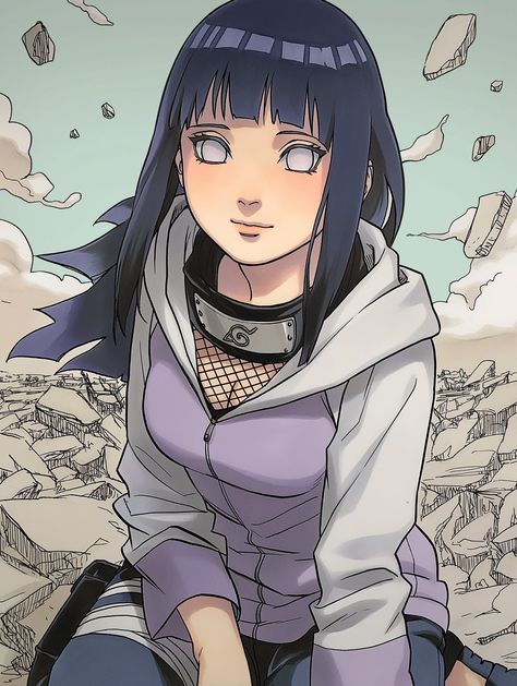 Hinata Hyuga, Anime Character, Anime, Hair, Black