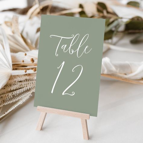 Sage Green Wedding Table, Elegant Wedding Table Numbers, Green Wedding Table, Table Numbers Wedding Elegant, Green Moodboard, Table Numbers Wedding Diy, Elegant Wedding Table, Wedding Invitation Message, Table Markers