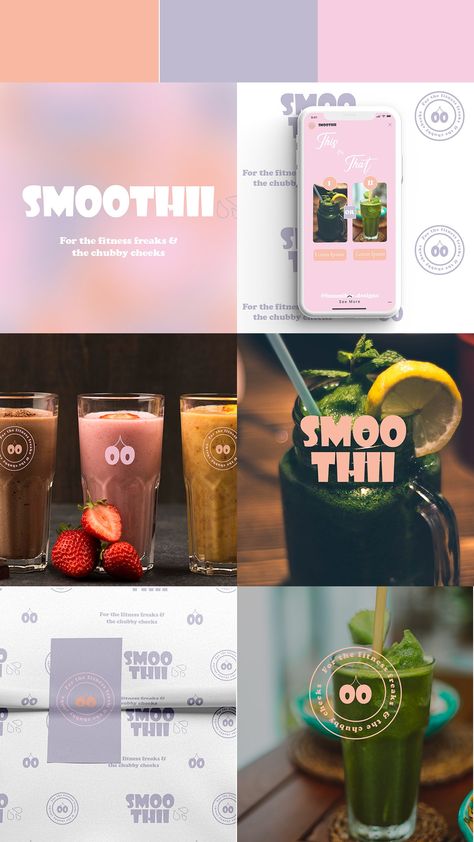 SMOOTHII🍒 - Brandboard showcasing the full brand identity for a smoothie bar. #smoothie #smoothiebar #brandidentity #graphicdesigner Smoothie Bar Branding, Smoothie Bar, Chubby Cheeks, Starbucks Iced Coffee Bottle, Coffee Bottle, Brand Identity, Smoothie, Web Design, Branding