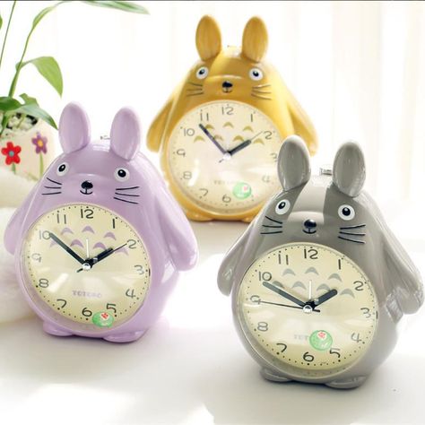 Children Desk, Cute Alarm Clock, Cute Clock, Neighbor Totoro, Kid Desk, Desk Clock, My Neighbor Totoro, Table Clock, Cute Room Decor