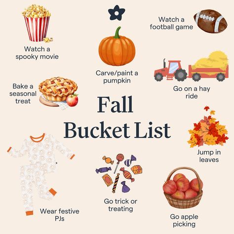 Happy October!!! 🍂🎃 What’s on your bucket list this season?? Let us know in the comments!! 🤎 October List, October Bucket List, Spooky Movies, Happy October, Fall Bucket List, Game & Watch, Baked Pumpkin, A Pumpkin, Bucket List