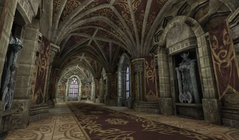 Inside Castles, Castle Interior, Castle Pictures, Palace Interior, Castle Mansion, Castles Interior, Medieval Houses, Medieval World, Castle Wall