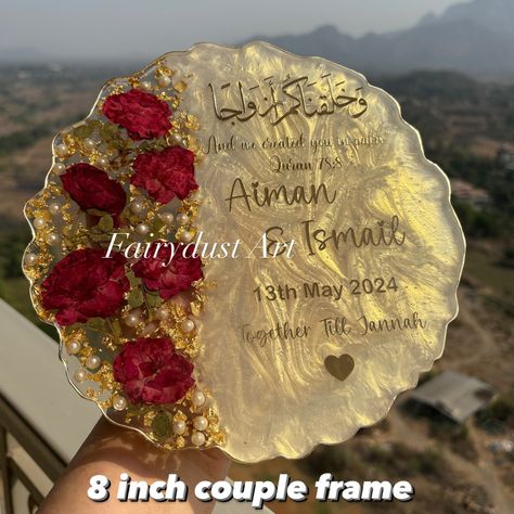 Couple frames are a trendy and aesthetic gift to decorate the room . Dm to order yours @fairydustart_16 . [ couple gift, couple gifts, anniversary gift, anniversary gifts, wedding gift, wedding gifts, anniversary gift] Resin Frames For Couples, Art For Couples, Decorate The Room, Heart Resin, Aesthetic Gift, Gifts Anniversary, Couple Gift, Gifts Wedding, Gift Wedding