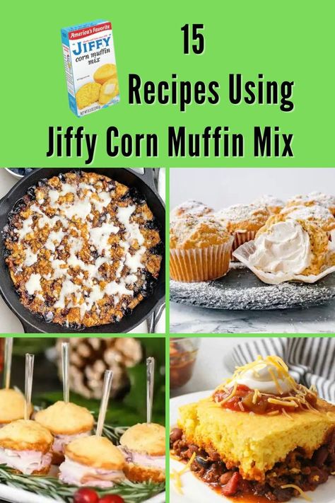 Jiffy Corn Muffin Recipes, Recipes Using Corn, Corn Muffin Mix Recipes, Cornbread Breakfast, Muffin Mix Recipe, Jiffy Mix Recipes, Jiffy Recipes, Jiffy Cornbread Recipes, Cornmeal Recipes