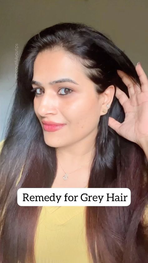 How To Get Rid Of Grey Hair, How To Turn Grey Hair To Black Naturally, How To Colour Hair Naturally At Home, Natural Hair Colouring At Home, Smooth Hair Remedies At Home, Smooth Hair Remedies, Black Hair At Home, Black Thick Hair, Get Rid Of Grey Hair