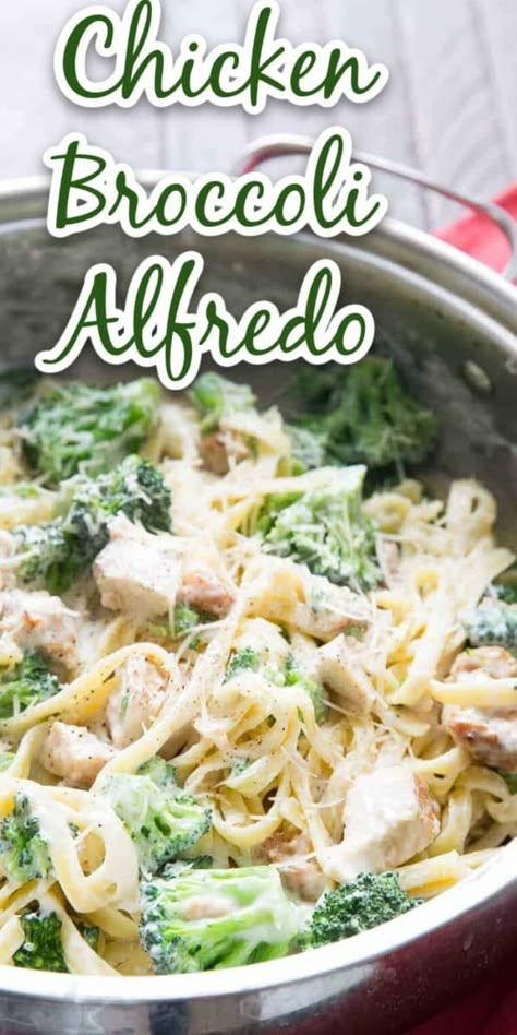 Easy Chicken Broccoli Alfredo, Chicken Broccoli Alfredo Recipe, Chicken Broccoli Fettuccine Alfredo, Chicken Fettucini, Chicken Broccoli Alfredo Pasta, Fettucini Alfredo Recipe, Broccoli Alfredo Pasta, Alfredo Recipes, Chicken Fettuccine Alfredo