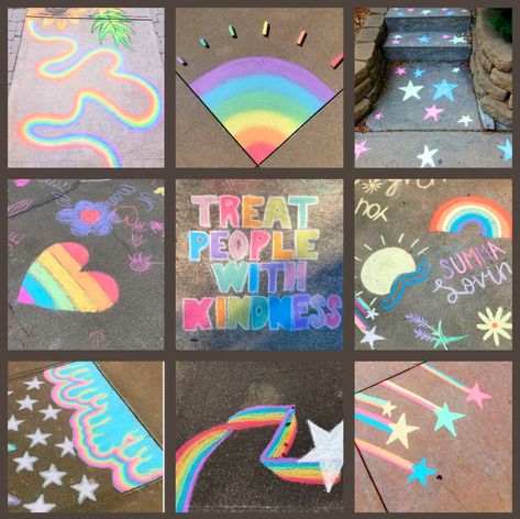 Summer Chalkboard Art, Summer Chalkboard, Chalk Activities, Fun Chalk Art, Chalk Design, Sidewalk Chalk Art, Sidewalk Art, Creation Crafts, Rainbow Aesthetic