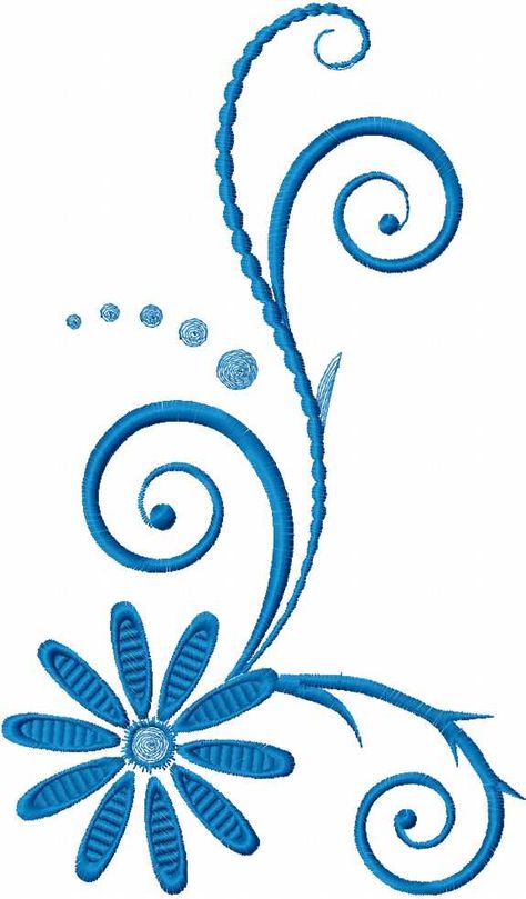 Blue swirl free embroidery design 32 - Decoration element - Machine embroidery community Brazilian Embroidery Stitches, Sulaman Pita, Creeper Minecraft, Hardanger Embroidery, Blue Swirl, Embroidery Patterns Vintage, Learn Embroidery, Pola Sulam, Brazilian Embroidery