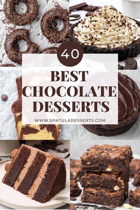 Best Chocolate Desserts recipe collection. Chocolate Pumpkin Muffins, Chocolate And Raspberry Tart, Birthday Cake Decorating Ideas, Best Chocolate Desserts, Easy Chocolate Desserts, Cake Decorating Ideas, Melting Chocolate Chips, Chocolate Dessert Recipes, Chocolate Tart