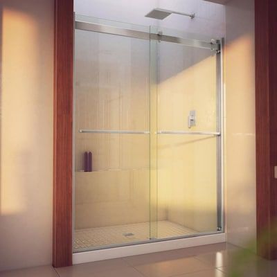 Dreamline Savings at Lowes.com Brushed Nickel Shower Door, Dreamline Shower Door, Bypass Sliding Shower Doors, Dreamline Shower, Bypass Shower Door, Semi Frameless Shower Doors, Tub Door, Frameless Sliding Shower Doors, Tub Doors