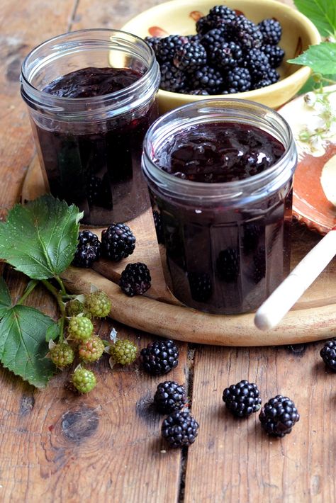 Make your own luscious blackberry jam with Karen's simple recipe, including tips and tricks on testing for the perfect setting point. Blackberry Jam Recipe, Homemade Blackberry Jam, Blackberry Jam Recipes, Blackberry Recipes, Great British Chefs, Blackberry Jam, Jam And Jelly, How To Make Jam, Jam Recipe