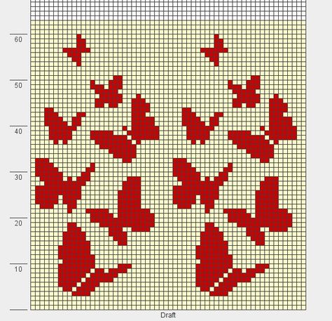 Knit Chart, Color Knitting, Grid Patterns, Fair Isles, Colorwork Knitting, Butterfly Cross Stitch, Tapestry Crochet Patterns, Pola Kristik, Crochet Tapestry