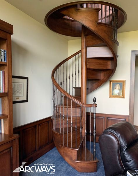 Railing Design Interior, Steel Stairs Railing Design, Stairs Railing Design, Circle Stairs, Stair Railing Ideas, Modern Staircase Design, Round Stairs, Spiral Stairs Design, Staircase Kits