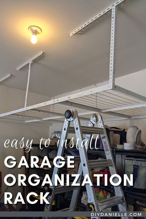 Upper Garage Storage, Garage Shelving Ideas Ceiling, Hanging Garage Shelves Ceiling, Over Garage Storage, Vaulted Garage Ceiling Storage, Saferacks Overhead Garage Storage, Ceiling Shelves Garage, Garage Cupboards Storage, Garage Rafter Storage Ideas